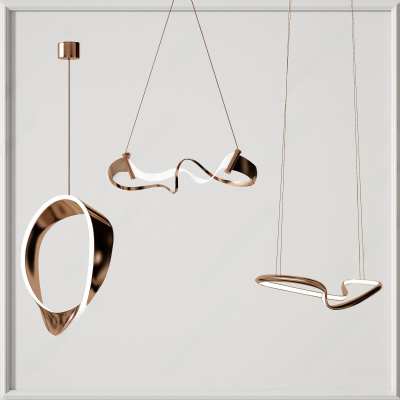 现代吊灯3D模型下载